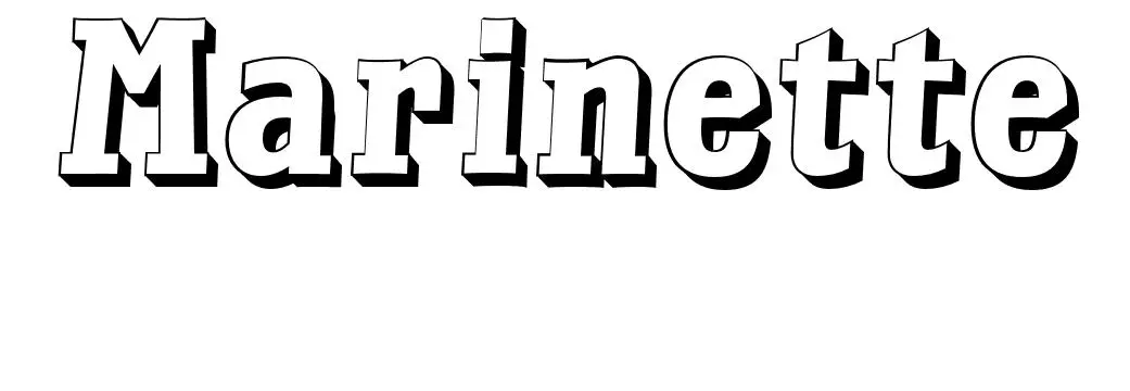 Coloriage Marinette - Prénom à imprimer