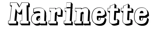 Coloriage Marinette - Prénom à imprimer