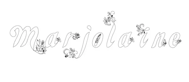 Coloriage Marjolaine - Prénom à imprimer