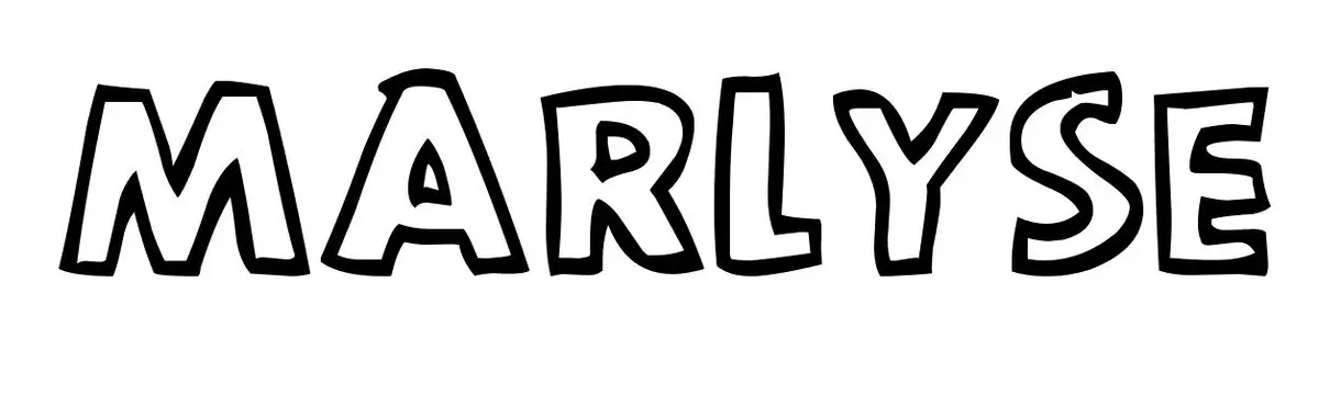 Coloriage Marlyse - Prénom à imprimer
