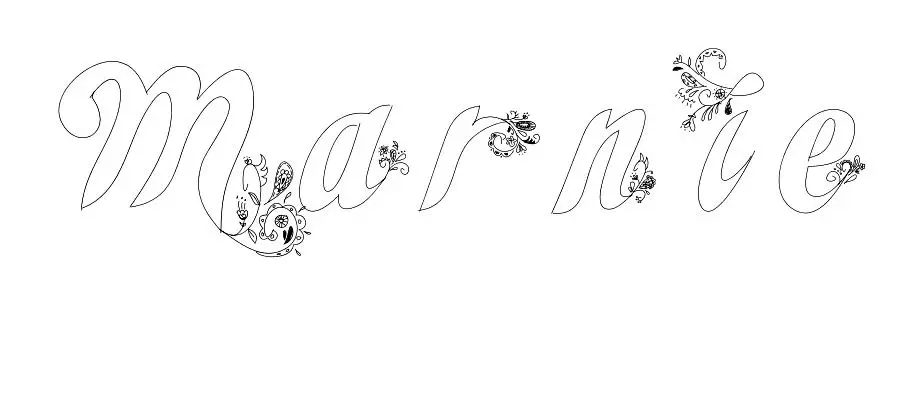 Coloriage Marnie - Prénom à imprimer
