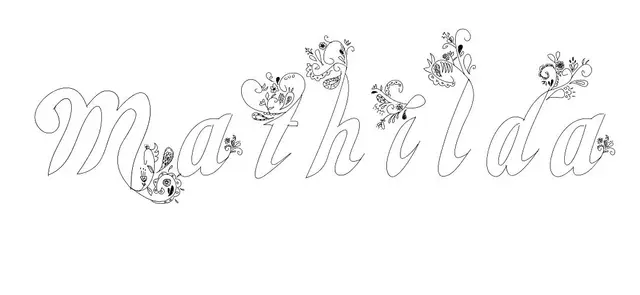 Coloriage Mathilda - Prénom à imprimer