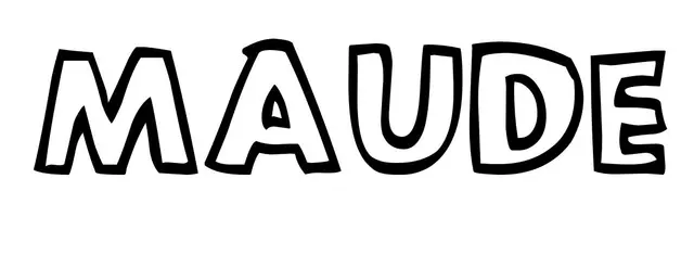 Coloriage Maude - Prénom à imprimer