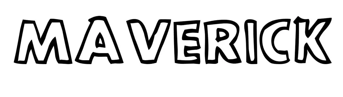 Coloriage Maverick - Prénom à imprimer