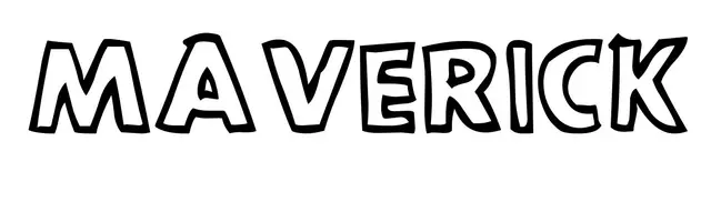 Coloriage Maverick - Prénom à imprimer