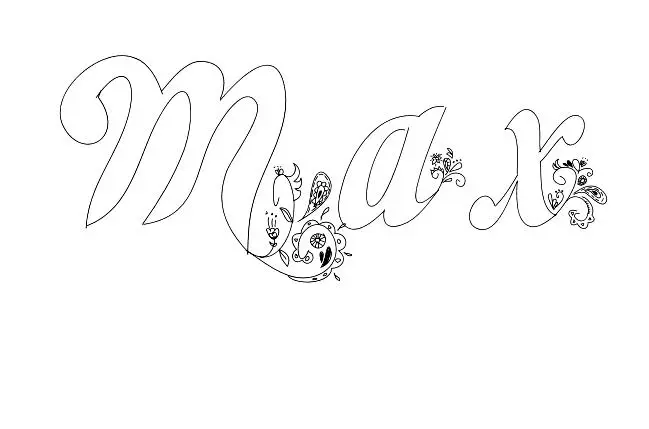 Coloriage Max - Prénom à imprimer