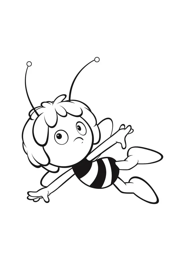 Coloriage Maya L'Abeille - Gulli à imprimer
