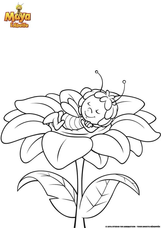 Coloriage Maya Se Repose - Gulli à imprimer