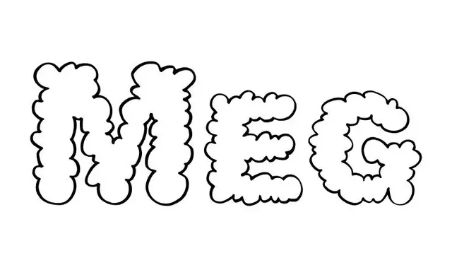 Coloriage Meg - Prénom à imprimer