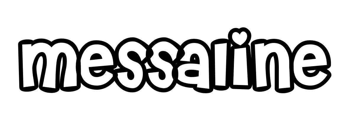 Coloriage Messaline - Prénom à imprimer