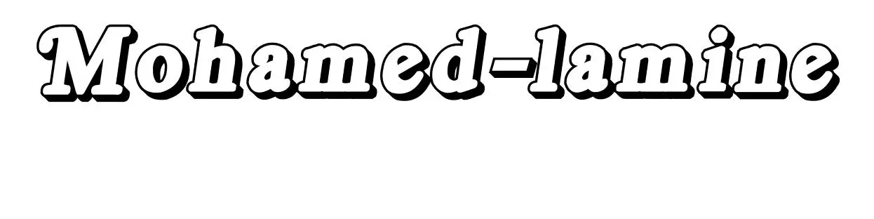 Coloriage Mohamed Lamine - Prénom à imprimer