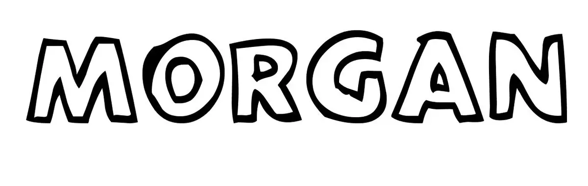 Coloriage Morgan - Prénom à imprimer