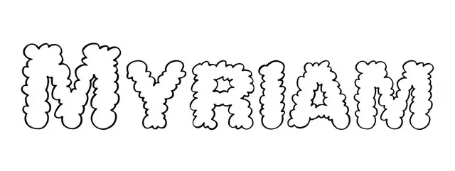Coloriage Myriam - Prénom à imprimer