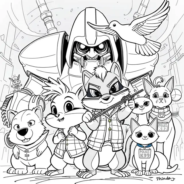 Mystery Lane coloring page to print
