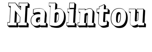 Coloriage Nabintou - Prénom à imprimer