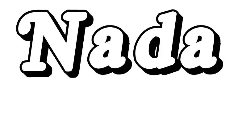 Coloriage Nada - Prénom à imprimer