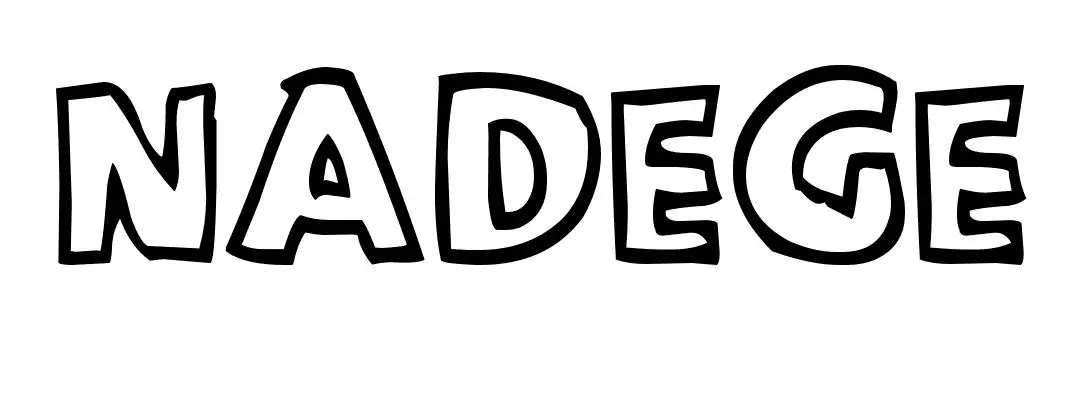 Coloriage Nadege - Prénom à imprimer