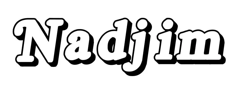 Coloriage Nadjim - Prénom à imprimer