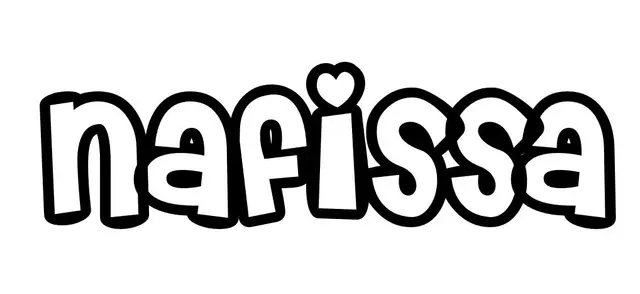 Coloriage Nafissa - Prénom à imprimer