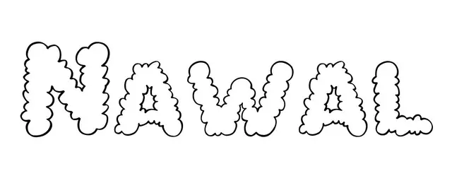 Coloriage Nawal - Prénom à imprimer