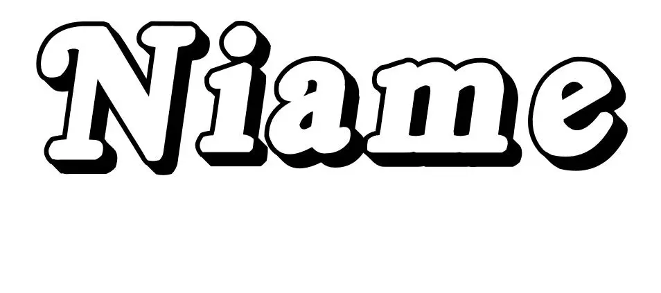 Coloriage Niame - Prénom à imprimer