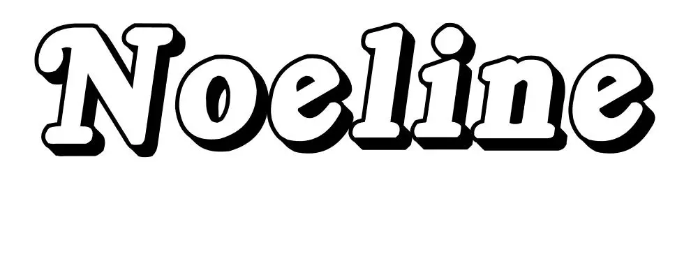 Coloriage Noeline - Prénom à imprimer