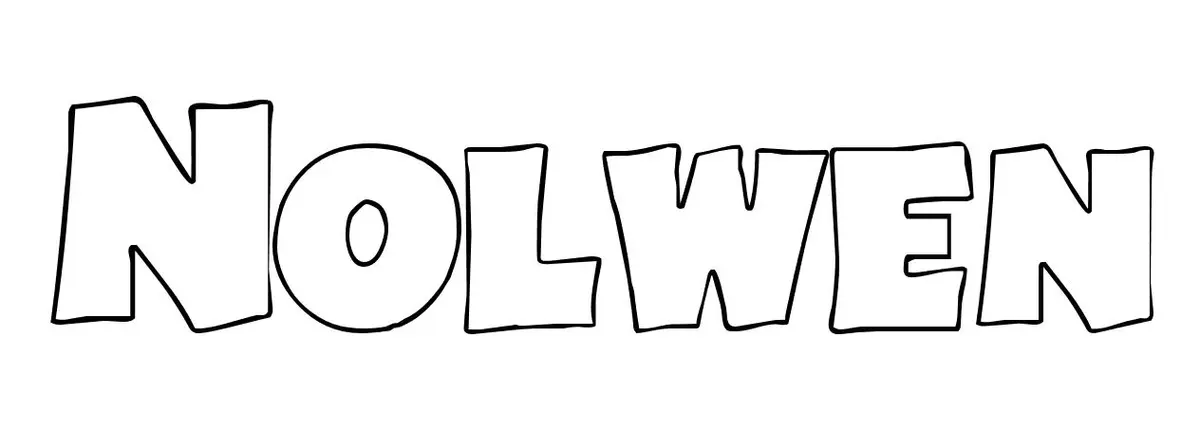 Disegno di Nolwen – Disegno del Nome da Colorare da stampare