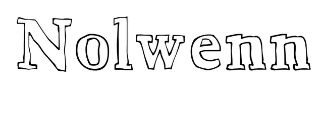 Coloriage Nolwenn - Prénom à imprimer