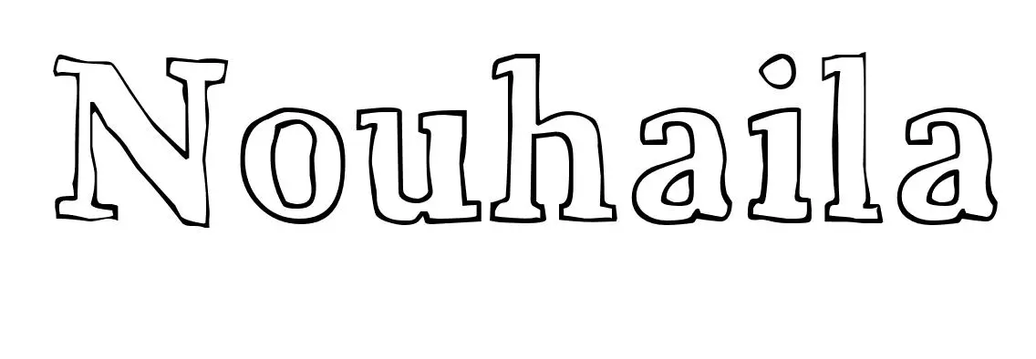Nouhaila coloring page to print