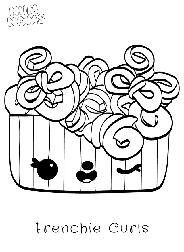 Coloriage Num Noms - Num noms à imprimer