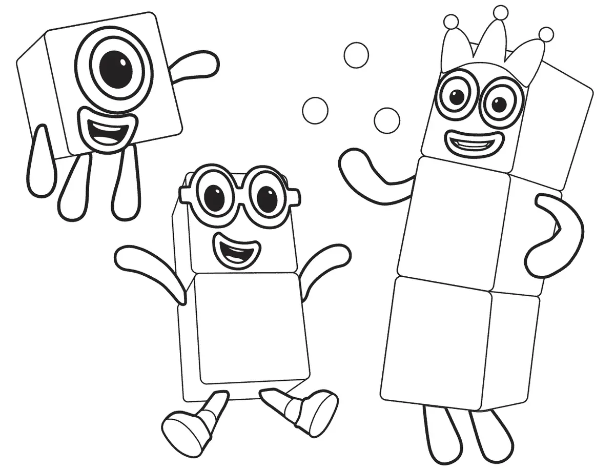 Kleurplaat Numberblocks kleurplaten om te printen
