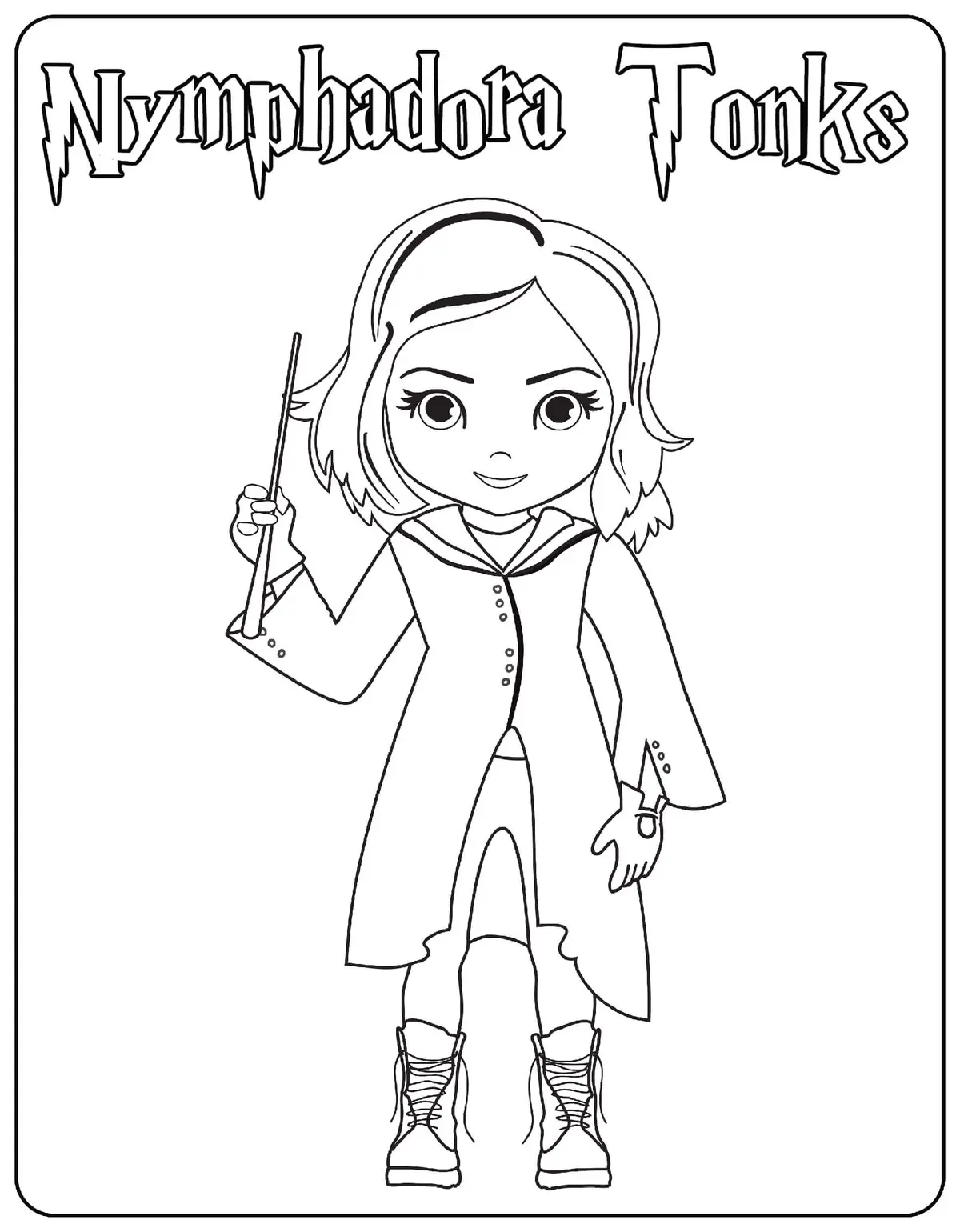 Coloriage Nymphadora Tonks - Harry potter à imprimer