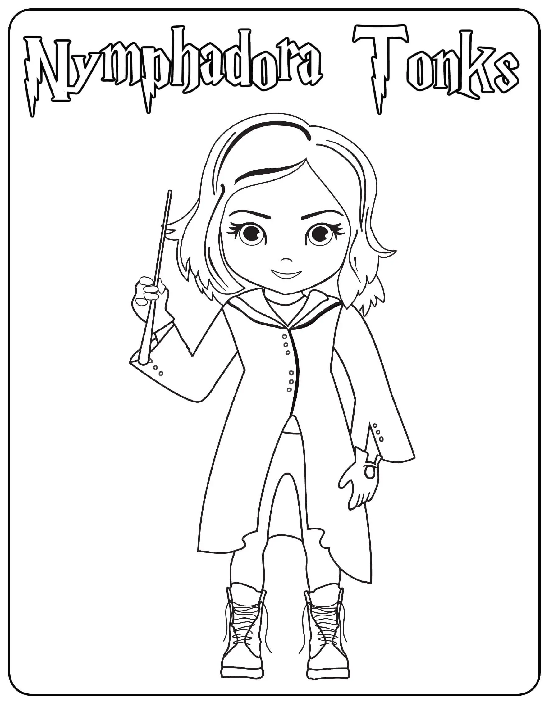 Coloriage Nymphadora Tonks - Harry potter à imprimer