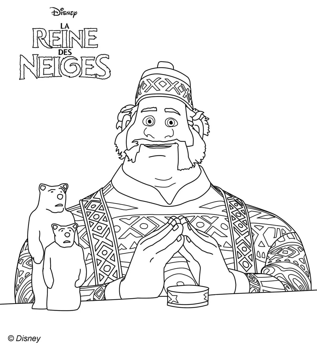 Oaken the Trader from Frozen coloring page to print