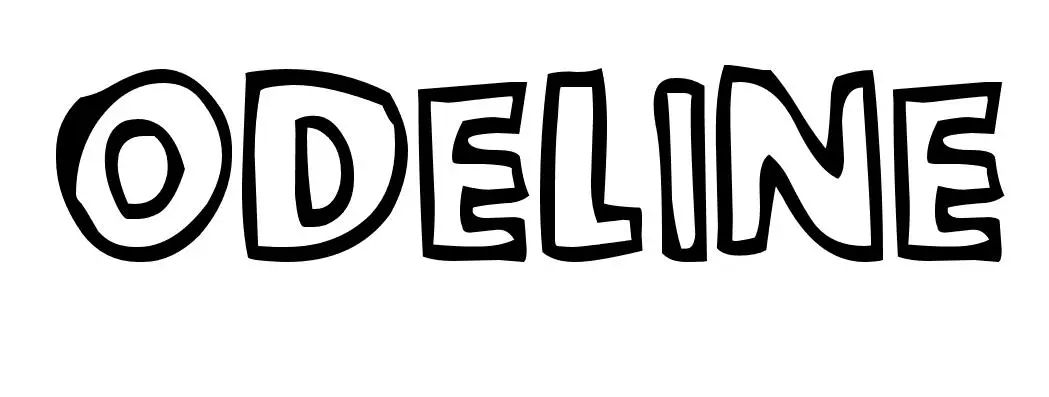 Coloriage Odeline - Prénom à imprimer