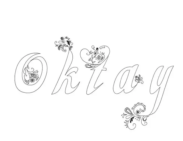 Coloriage Oktay - Prénom à imprimer
