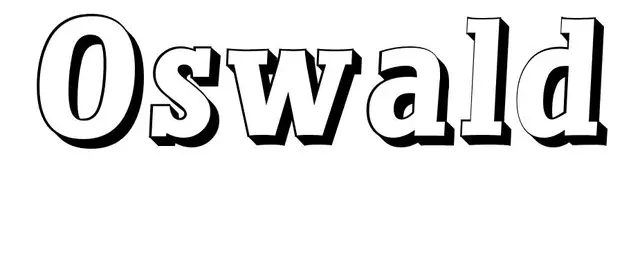 Coloriage Oswald - Prénom à imprimer