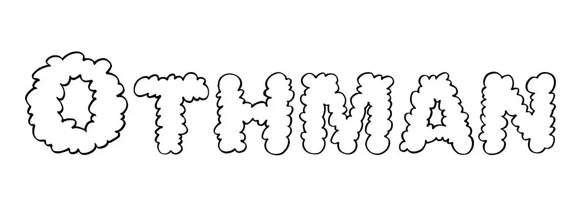 Coloriage Othman - Prénom à imprimer