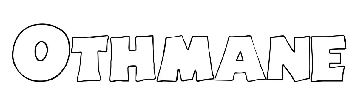 Coloriage Othmane - Prénom à imprimer