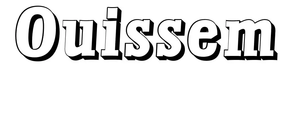 Coloriage Ouissem - Prénom à imprimer