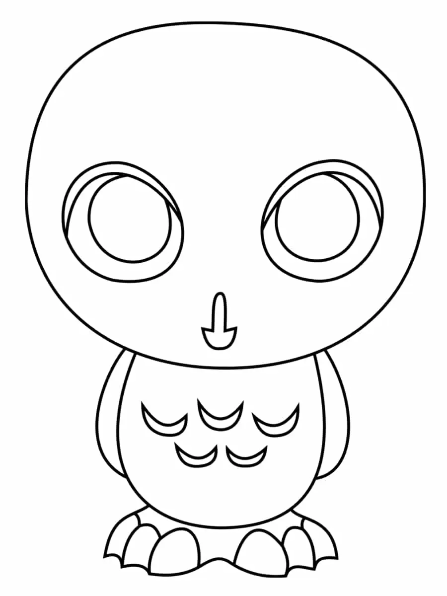 Coloriage Owl Harry Potter - Harry potter à imprimer