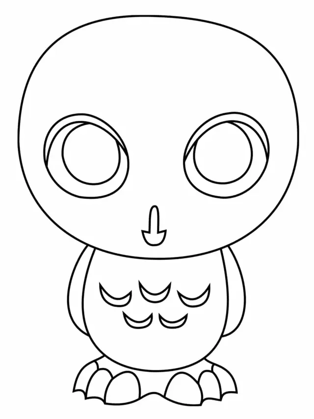 Coloriage Owl Harry Potter - Harry potter à imprimer
