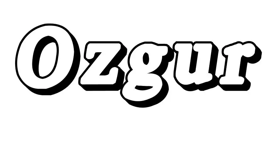 Coloriage Ozgur - Prénom à imprimer