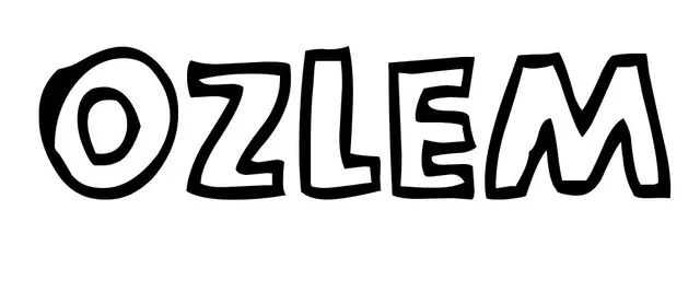 Coloriage Ozlem - Prénom à imprimer