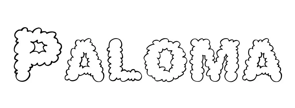 Coloriage Paloma - Prénom à imprimer