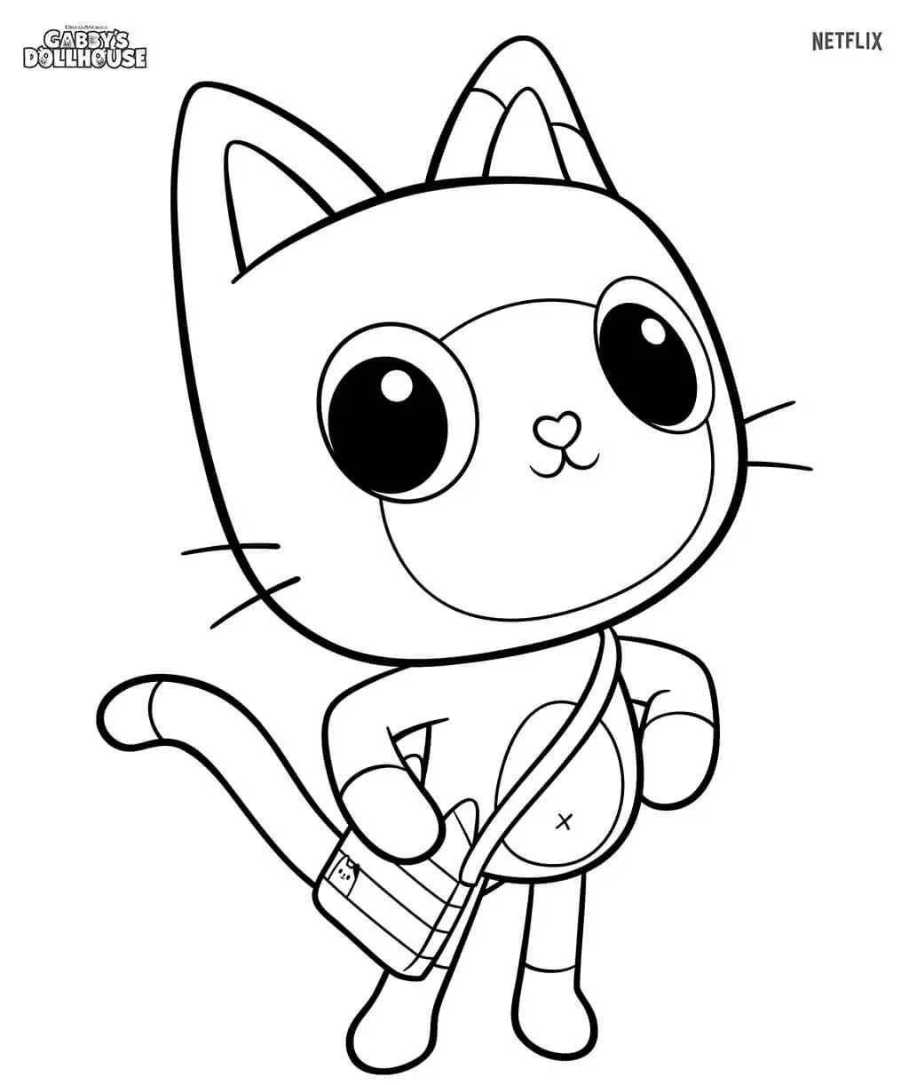Pandy Paws from Gabby's Dollhouse coloring page to print
