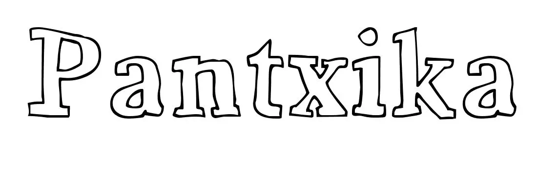 Coloriage Pantxika - Prénom à imprimer