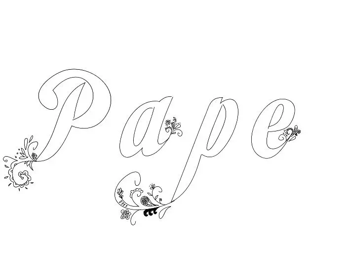 Coloriage Pape - Prénom à imprimer