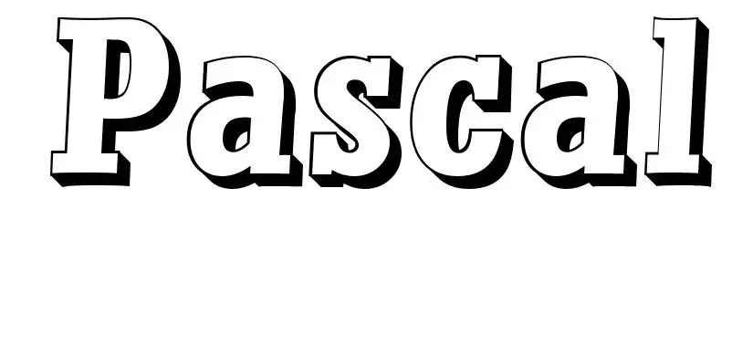 Coloriage Pascal - Prénom à imprimer