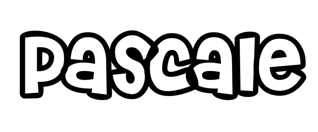 Coloriage Pascale - Prénom à imprimer